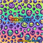 PRE-ORDER. Spooky Rainbow Leopard fabric. By METER