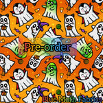 PRE-ORDER. Halloween Ghosts fabric. By METER