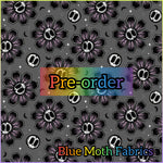 PRE-ORDER. Spooky Flowers fabric. By METER