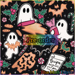 PRE-ORDER. Ghost Christmas cookies fabric. By METER