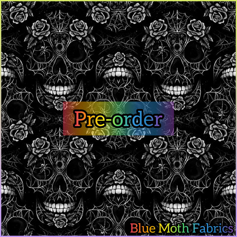 PRE-ORDER. Sugar Skull fabric. By METER