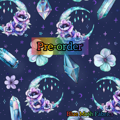 PRE-ORDER. Crystal Moons fabric. By METER