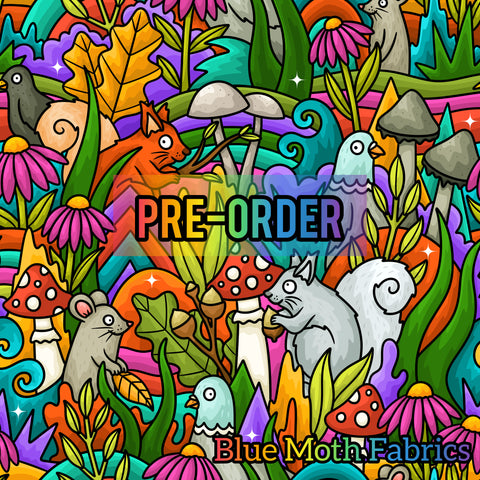 PRE-ORDER. Woodland Animals fabric. By METER