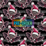 PRE-ORDER. Christmas Bat fabric. By METER