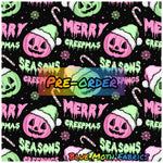 PRE-ORDER. Halloween Christmas fabric. By METER