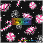 PRE-ORDER. Spooky Christmas Candy fabric. By METER