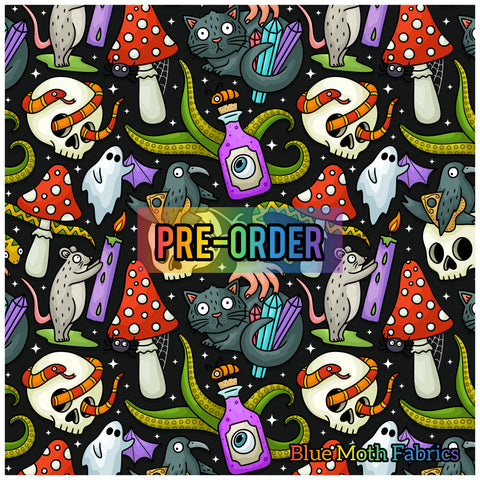 PRE-ORDER. Spooky Creepy Crawlies fabric. By METER