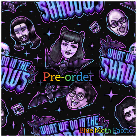 PRE-ORDER. What we do in the shadows fabric. By METER