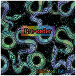 PRE-ORDER. Snakes fabric. By METER - BlueMothFabrics
