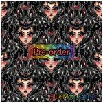 PRE-ORDER. Bat Women fabric. By METER - BlueMothFabrics