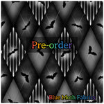 PRE-ORDER. Bat Diamonds fabric. By METER - BlueMothFabrics