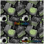 PRE-ORDER. Witchcraft Book fabric. By METER - BlueMothFabrics