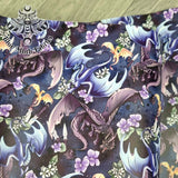 Dragons Faux leather / vinyl fabric. 39x66cm roll