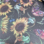 Sunflower Stitch Texture Faux leather / vinyl fabric. 39x66cm roll