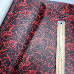 Blood Splatter Faux leather / vinyl fabric. 39x66cm roll