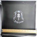 Goth Goddess Faux leather / vinyl fabric. 33x33cm PANEL