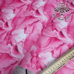 Pink Marble Ink Faux leather / vinyl fabric. 39x66cm roll