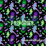PRE-ORDER. Spooky Bubbles fabric. By METER - BlueMothFabrics