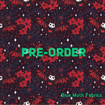 PRE-ORDER. Familiar Bats fabric. By METER - BlueMothFabrics