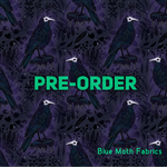 PRE-ORDER. Familiar Raven Faux leather / vinyl fabric. 40x130cm