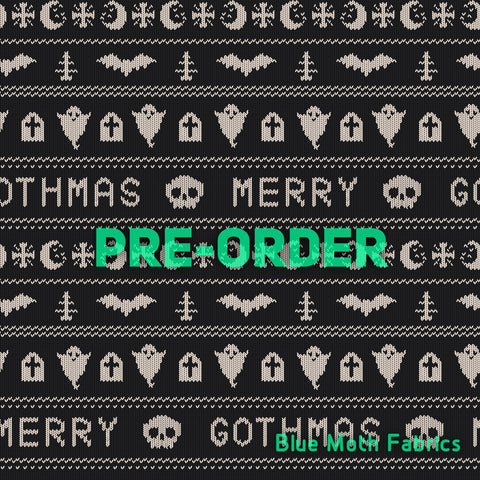 PRE-ORDER. Merry Gothmas fabric. By METER