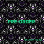 PRE-ORDER. Goth Bat fabric. By METER - BlueMothFabrics