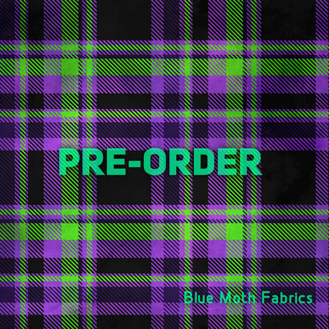 PRE-ORDER. Green tartan plaid fabric. By METER