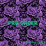 PRE-ORDER. Purple Bleach Moth fabric. By METER - BlueMothFabrics