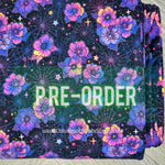 PRE-ORDER. Spider Flowers fabric. By METER - BlueMothFabrics