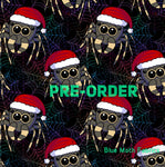 PRE-ORDER. Christmas Spider fabric. By METER - BlueMothFabrics