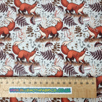 Fox Familiar Faux leather / vinyl fabric. 39x66cm roll