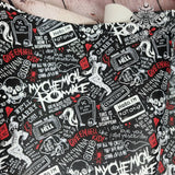 My Chemical Romance Textured Faux leather vinyl fabric. 39x66cm roll