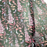 Foxglove Faux leather / vinyl fabric. 39x66cm roll