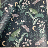 Nature Retro Frog textured Faux leather / vinyl fabric. 39x66cm roll