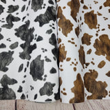 Cow Textured Faux leather / vinyl fabric. 39x65cm roll