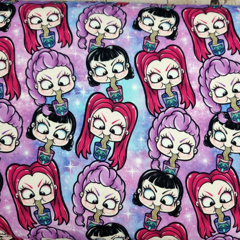 K Pop girls 240gsm jersey fabric