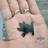 Bunny Run Scissors Enamel Pin Badge