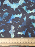 Bats FLAW. DULL COLOURS French Terry fabric