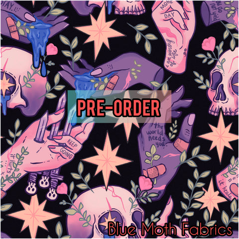 PRE-ORDER. Affirmation faux leather / vinyl fabric. 39x130cm