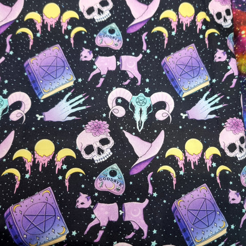 77cm BOLT END. Witch pink 100% cotton poplin fabric