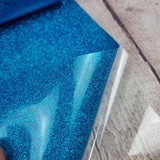 Gloss Glitter Semi TRANSPARENT Faux leather / vinyl fabric. 39x65cm roll