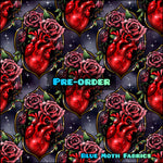 PRE-ORDER. Roses Heart fabric. By METER