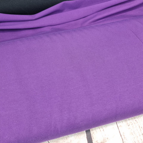 Purple Cotton Jersey Knit Fabric 220g/m2