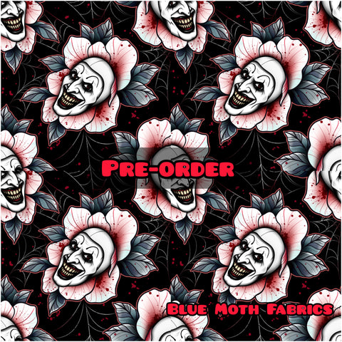 PRE-ORDER. Terror Flower fabric. By METER