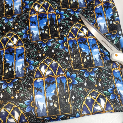 1m BOLT END. 4th Wing Window MINKY fabric