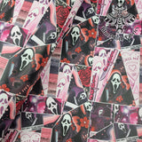 Scream Love Faux leather vinyl fabric. 39x66cm roll