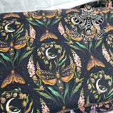 Deathmoth Flowers 240gsm jersey fabric