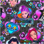 PRE-ORDER. K-pop demon hunters faux leather / vinyl fabric. 39x130cm