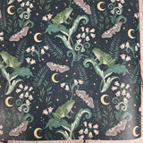 Nature Retro Frog textured Faux leather / vinyl fabric. 39x66cm roll