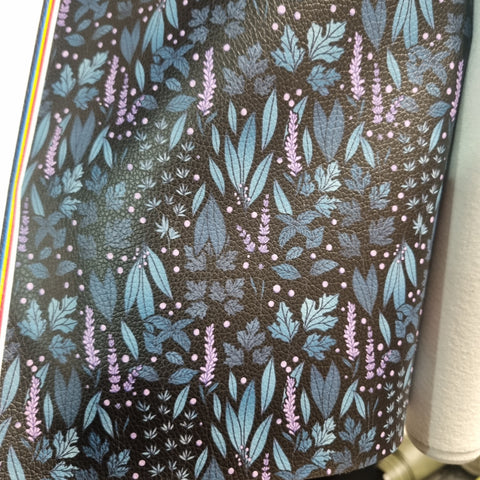 Herb Garden Witch Textured faux leather / vinyl fabric. 39x66cm roll